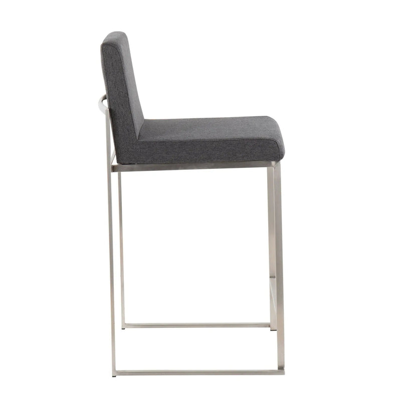 Fuji - Contemporary High Back Counter Stool, Functional Design by HouseOfZazla