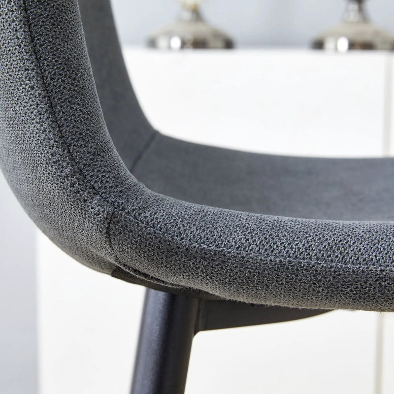 Modern Bar Chair Rounded Backrest (Set of 2)