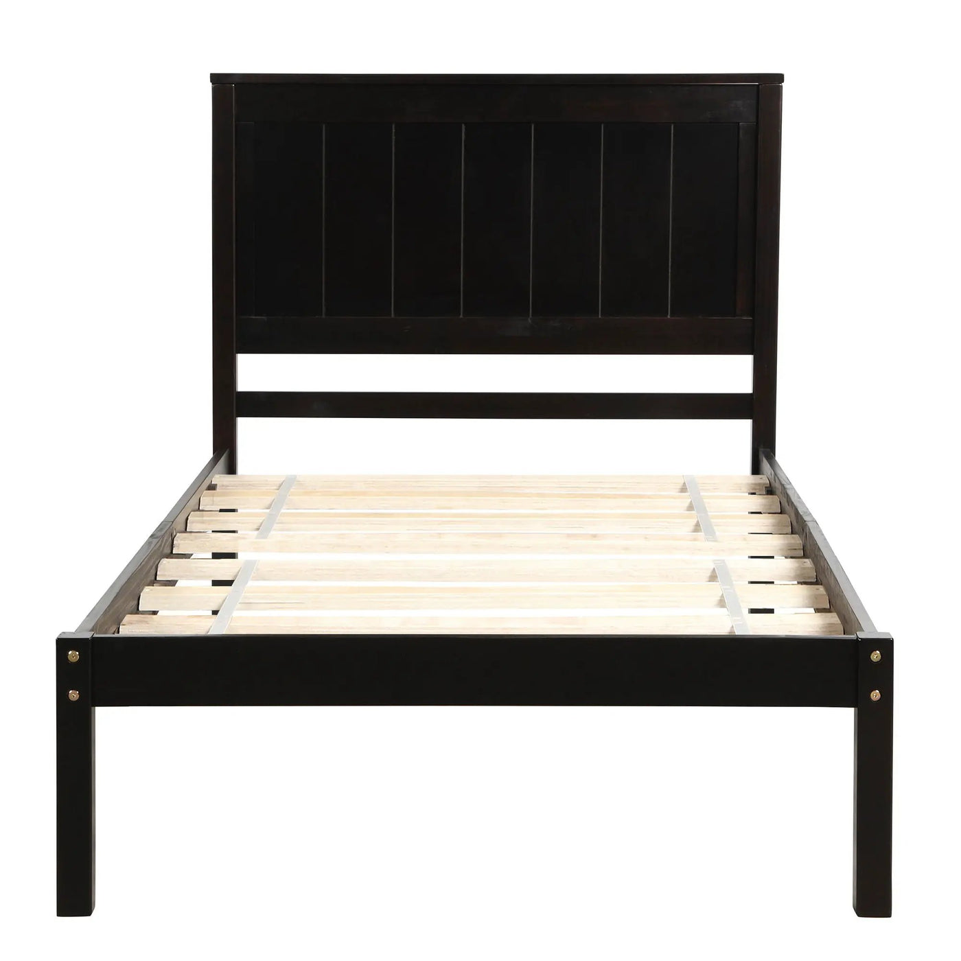 Platform Bed Frame With Headboard by HouseOfZazla