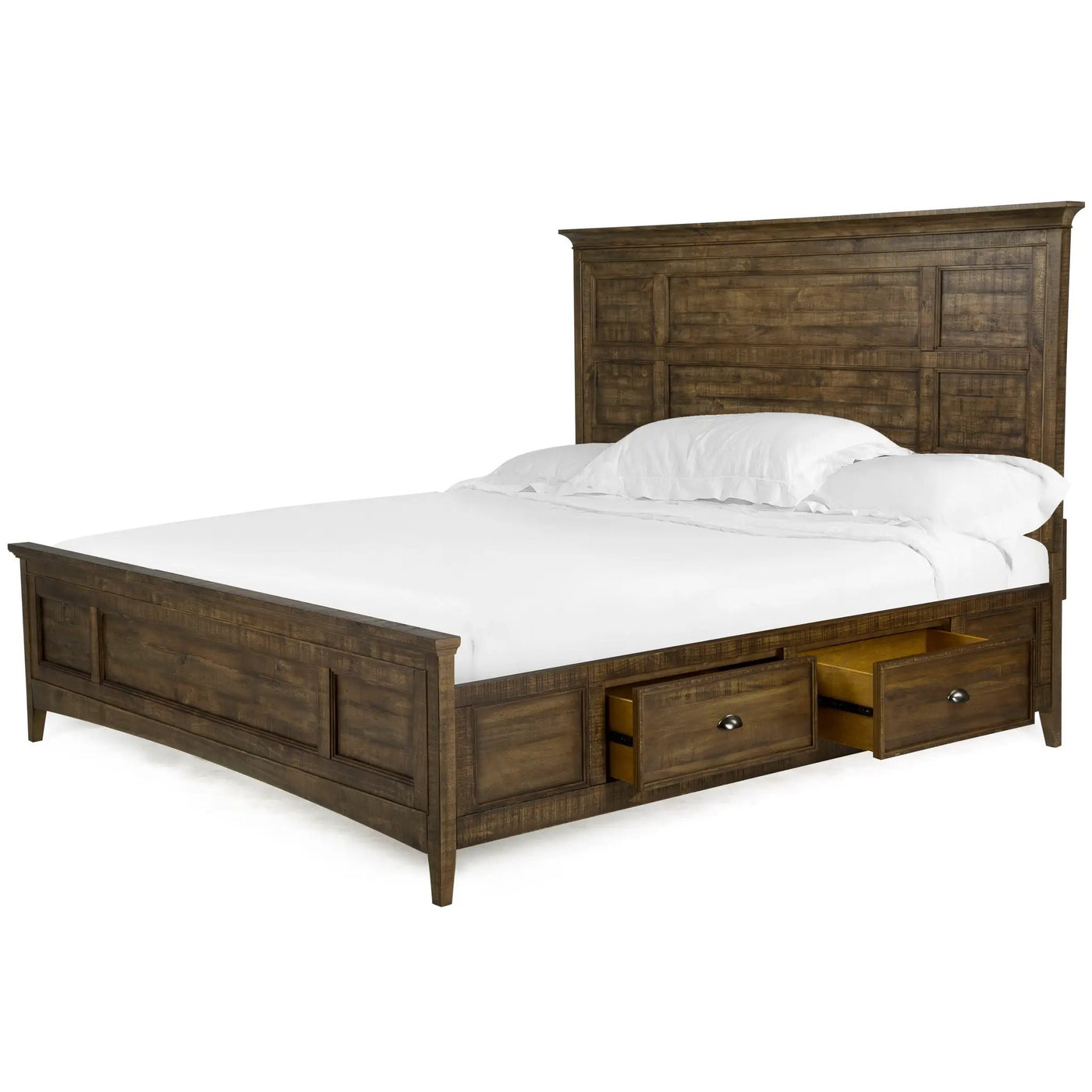 Bay Creek - Complete Panel Bed With Storage Rails by Unique Piece Furniture