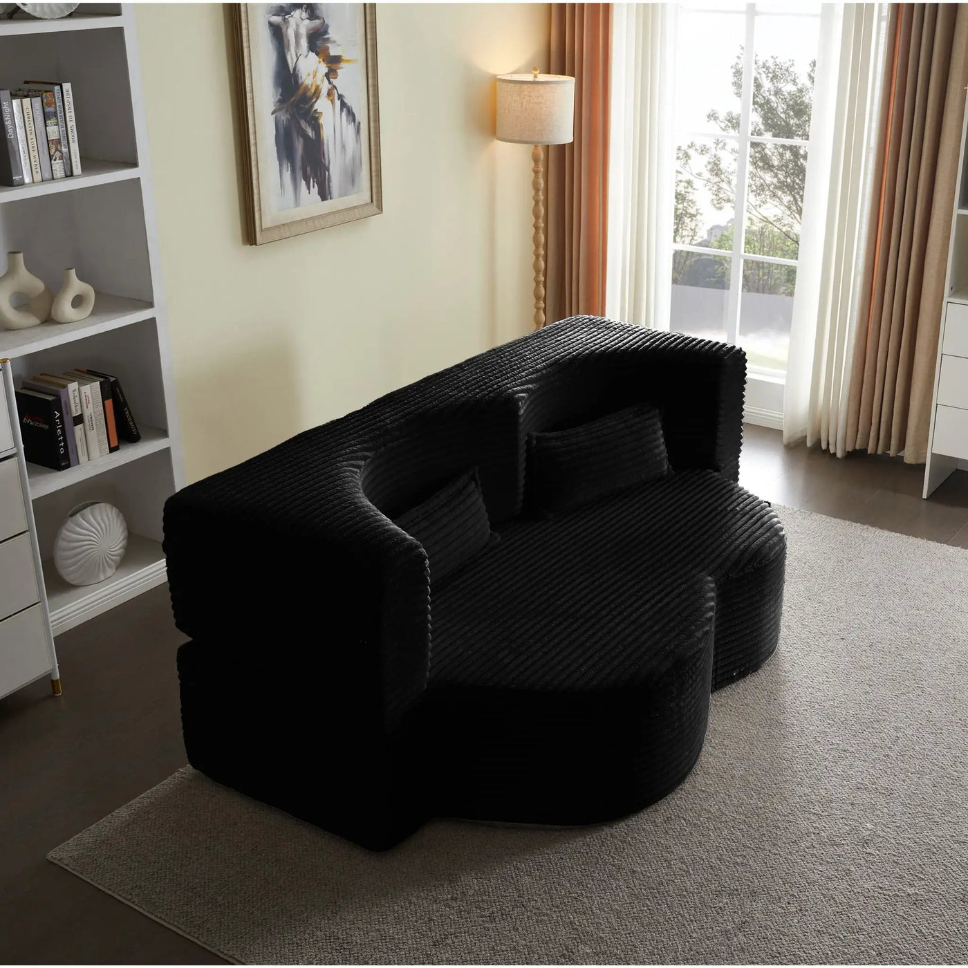 Floor Convertible Sleeper Sofa Bed With 2 Pillows by HouseOfZazla