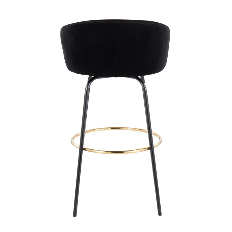 Claire - Contemporary / Glam Barstool With Footrest (Set of 2) by Unique Piece Furniture