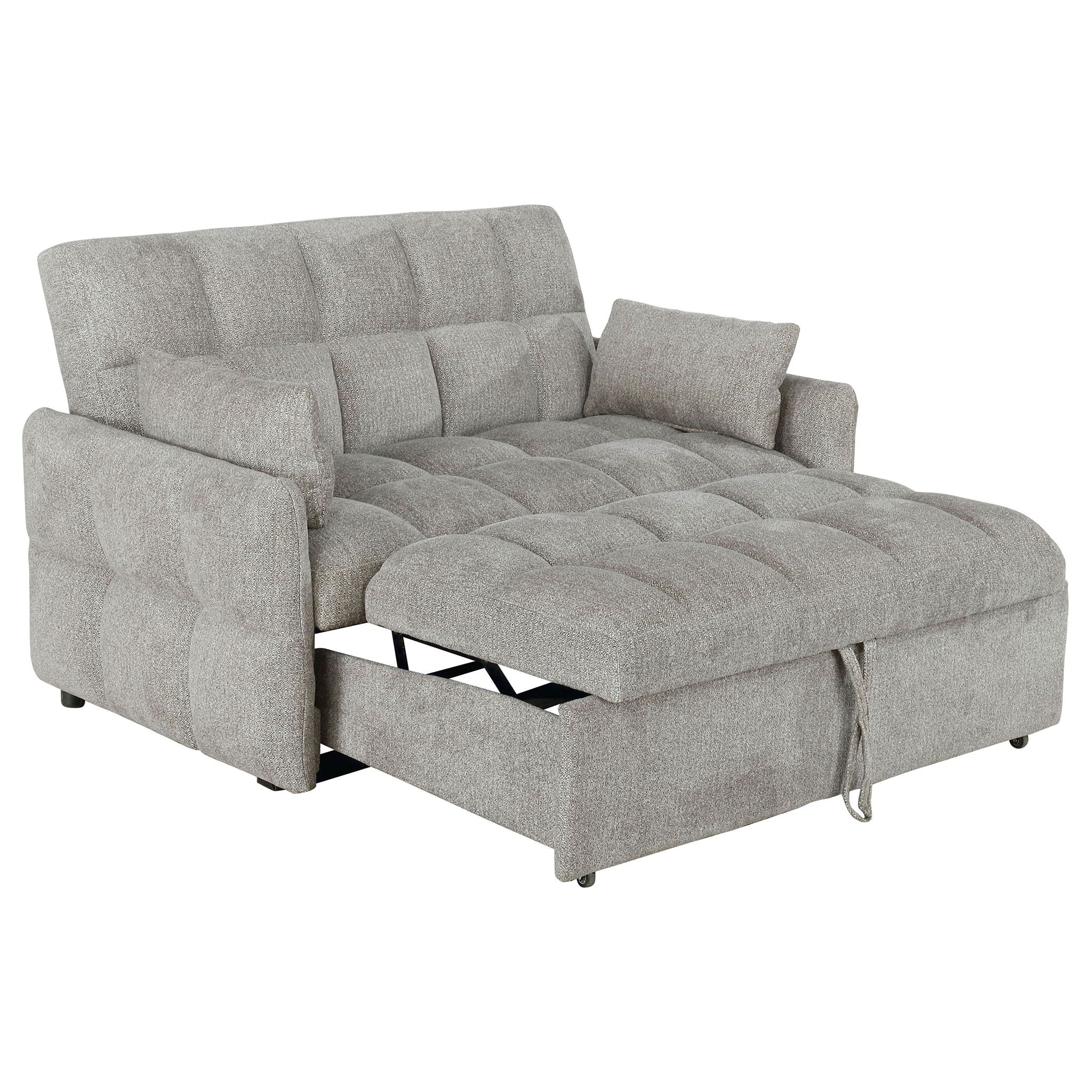Alvara - Tufted Cushion Pull Out Sleeper Sofa Bed by HouseOfZazla