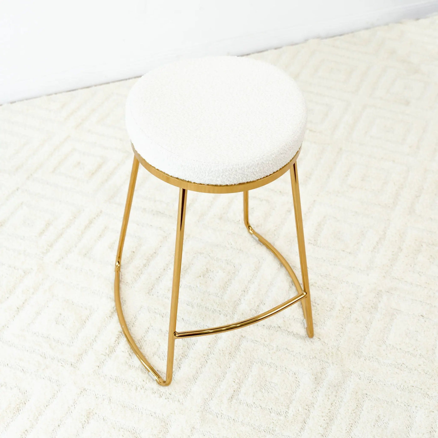 Jane - 26" Mid-Century Modern Luxury Upholstered Stool by HouseOfZazla