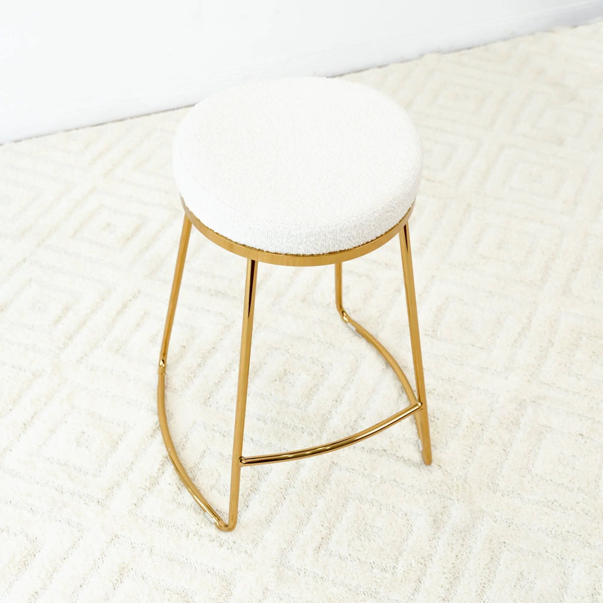 Jane - 26" Mid-Century Modern Luxury Upholstered Stool by Unique Piece Furniture