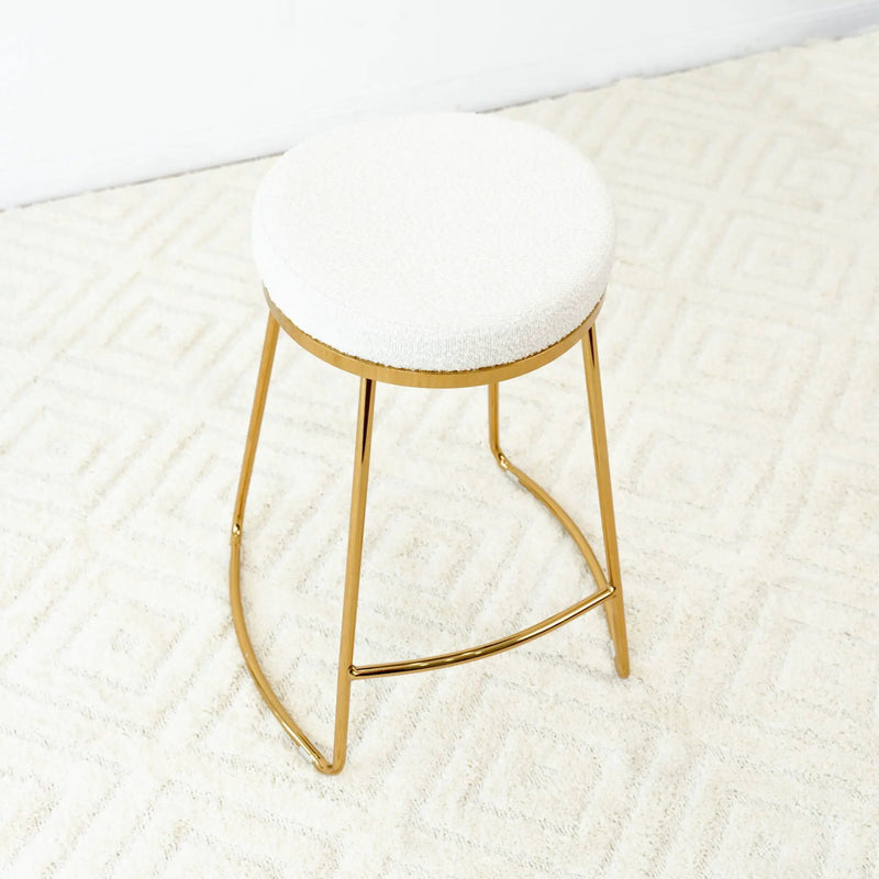 Jane - 26" Mid-Century Modern Luxury Upholstered Stool by HouseOfZazla