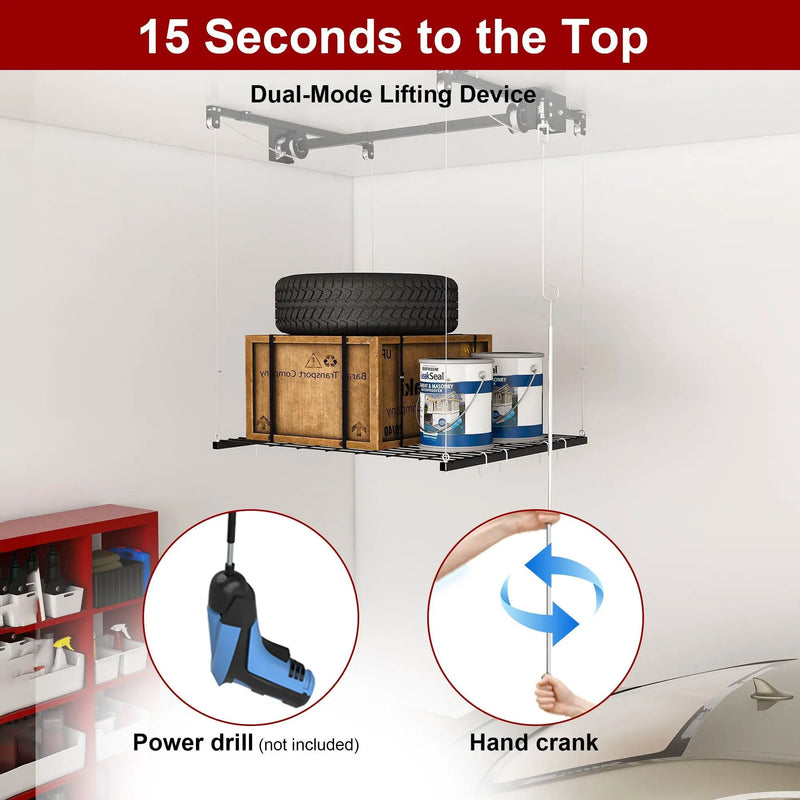 Overhead Garage Storage Rack by HouseOfZazla