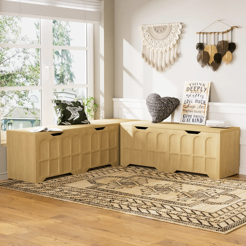 3-Piece L-Shaped Multifunctional Storage Bench by HouseOfZazla