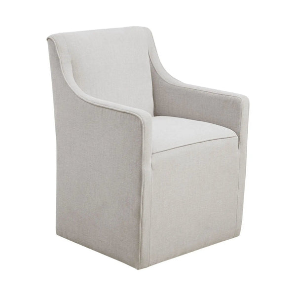 Traditional Skirted Dining Arm Chair