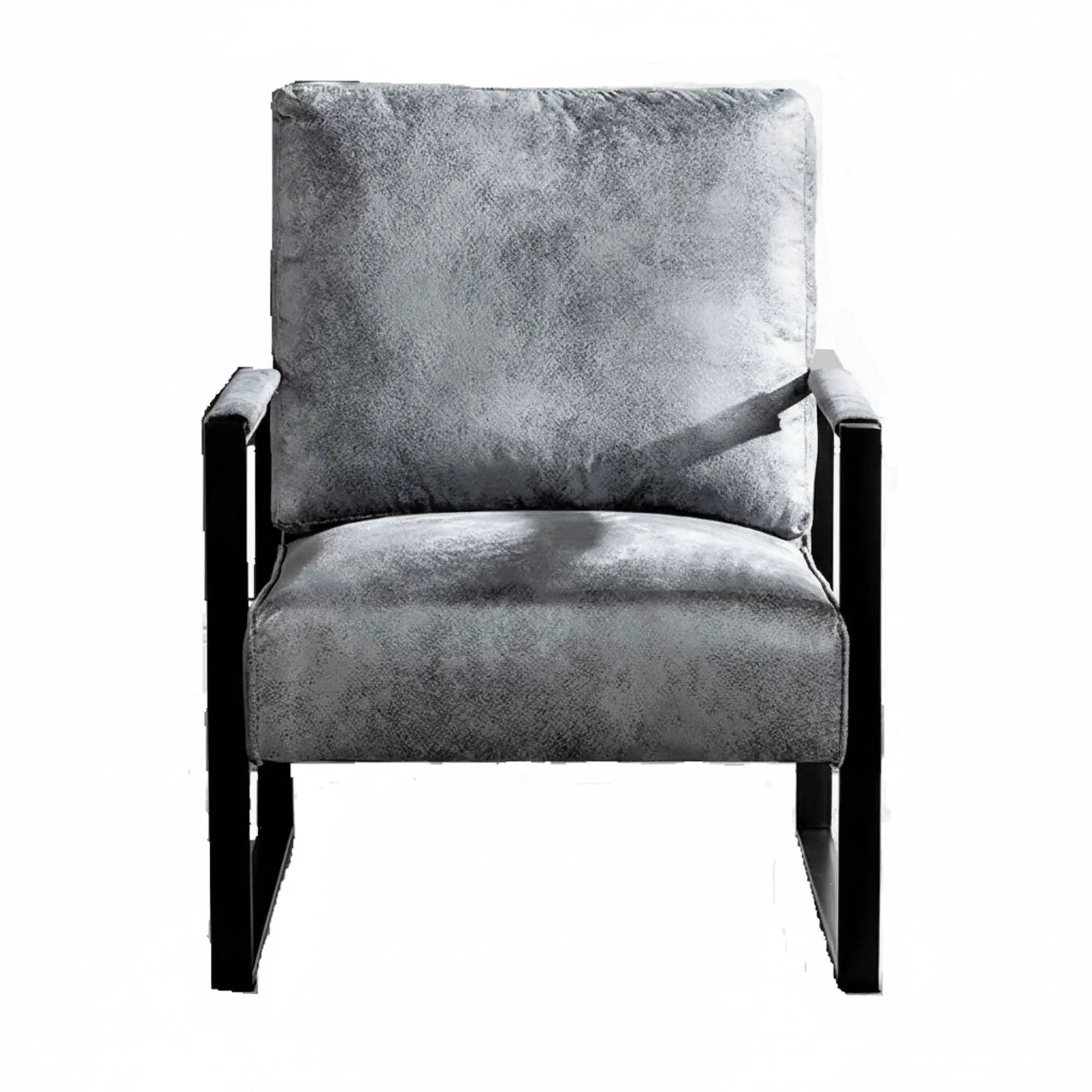 Classic Mid Century Modern Accent Chair With Durable Square Metal Frame, Armchair by Unique Piece Furniture