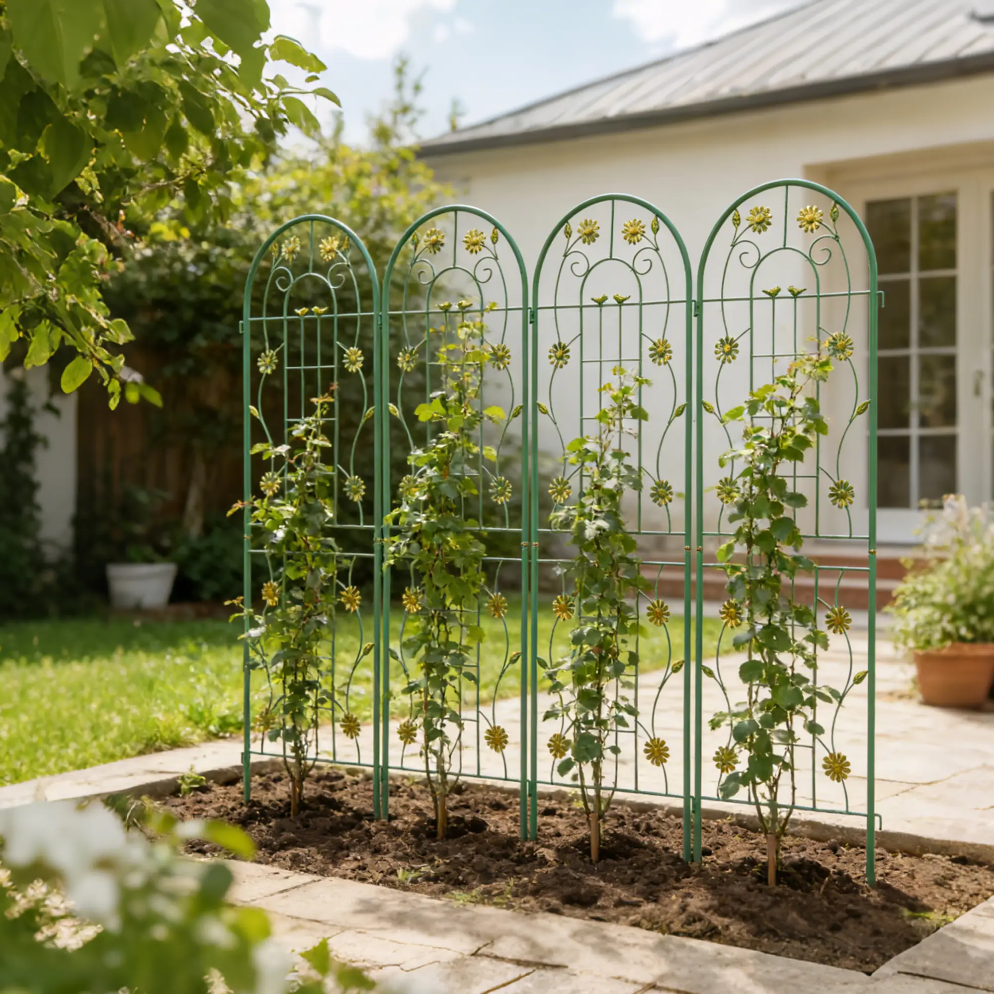 2 Pack Metal Garden Trellis 71" x 19.7" by HouseOfZazla