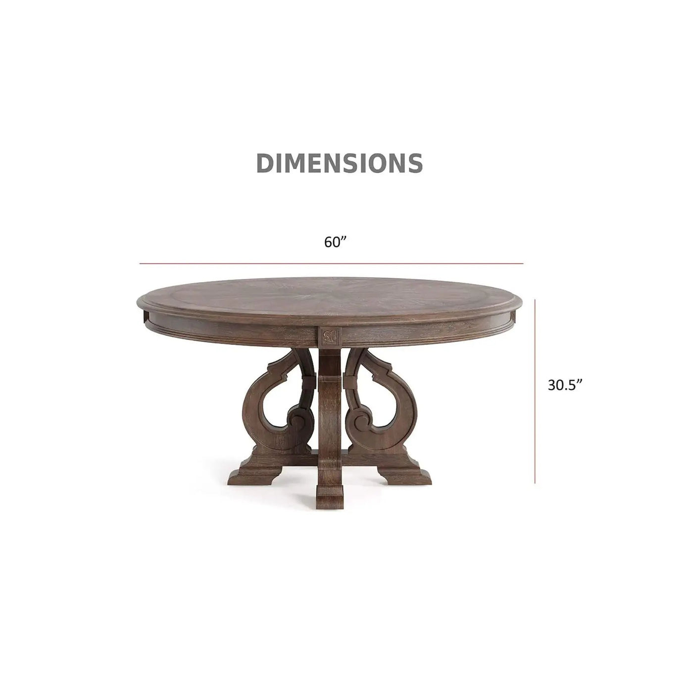Elegant Dining Set Round Table And Side Chairs by HouseOfZazla