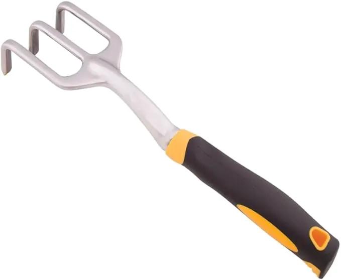 Edward Tools Aluminum Hand Cultivator - Rust Proof Aluminum Cultivator for Weeding and Turning Soil by GreenHaven Gardens