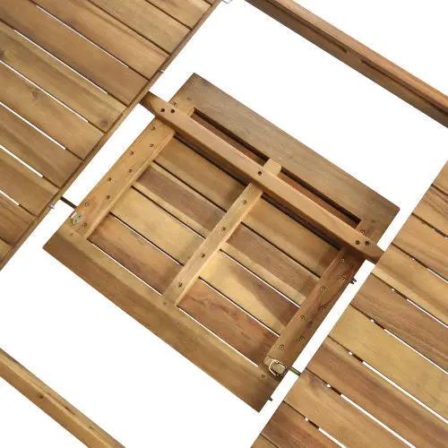 7 Pieces Acacia Wood Outdoor Dining Set by HouseOfZazla