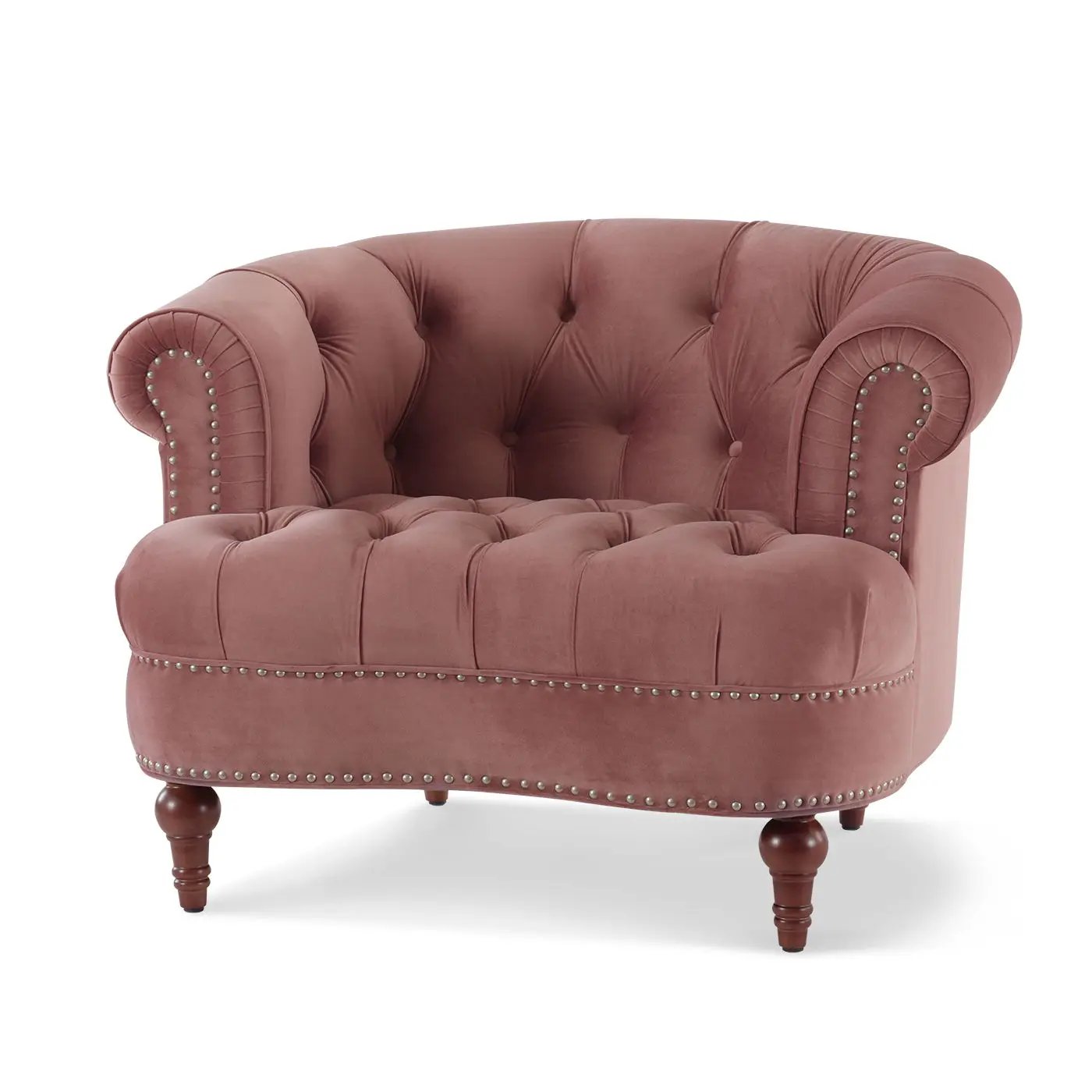 La Rosa - Victorian Tufted Upholstered Accent Chair by HouseOfZazla