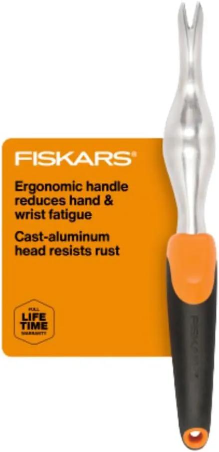 Fiskars Ergo Weeder Tool for Weeding, Heavy Duty Gardening Hand Tool with Ergonomic Handle and Hanging Hole for Storage, Remove Weeds and Roots like Dandelions and Thistles by GreenHaven Gardens