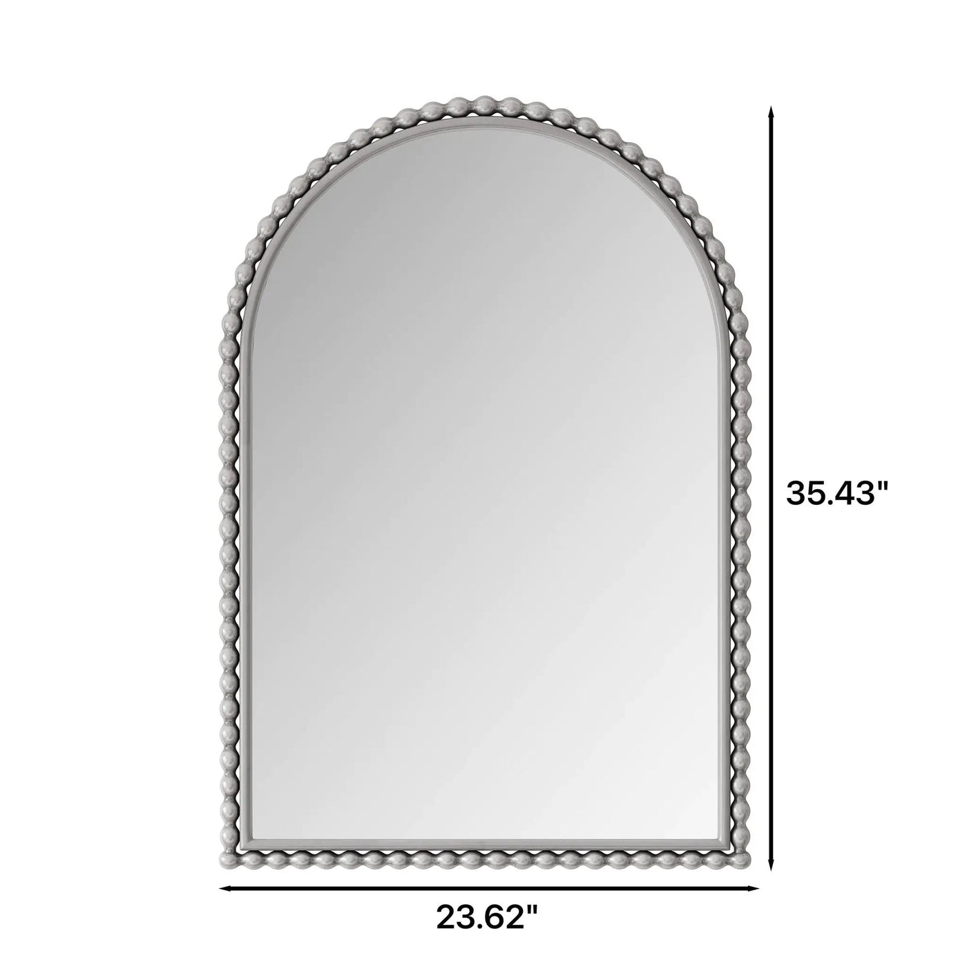 Vintage Iron Art Arch Mirror, Wall Hanging Or Table Display by HouseOfZazla