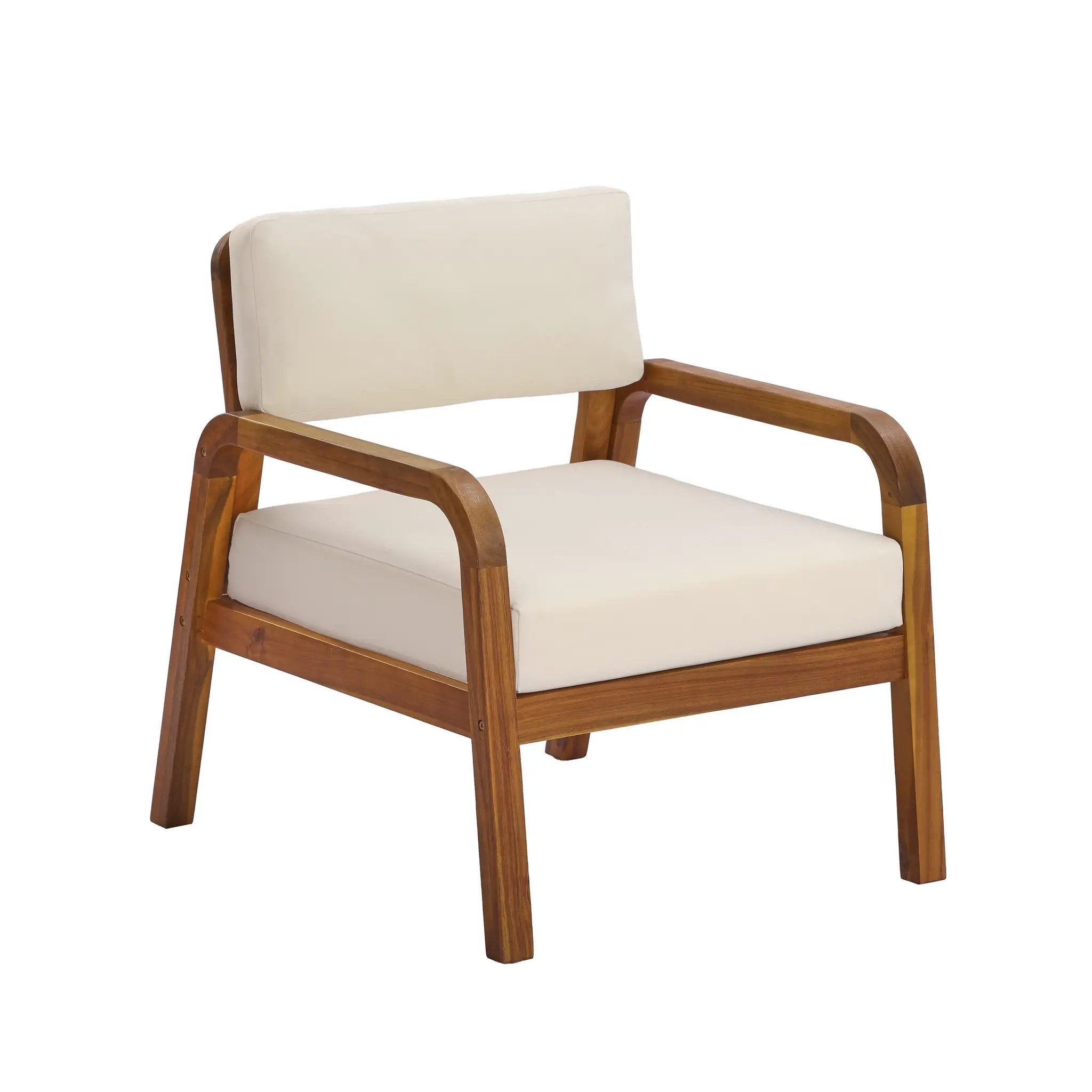 4-Pieces Outdoor Sofa Set with Cushions - Teak by HouseOfZazla