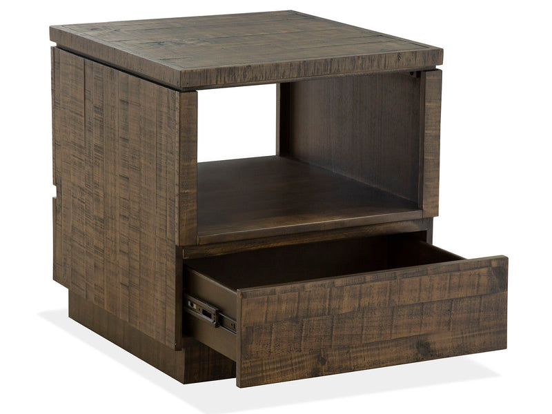 Baisden - Rectangular End Table - Tobacco, photo 2 of 7