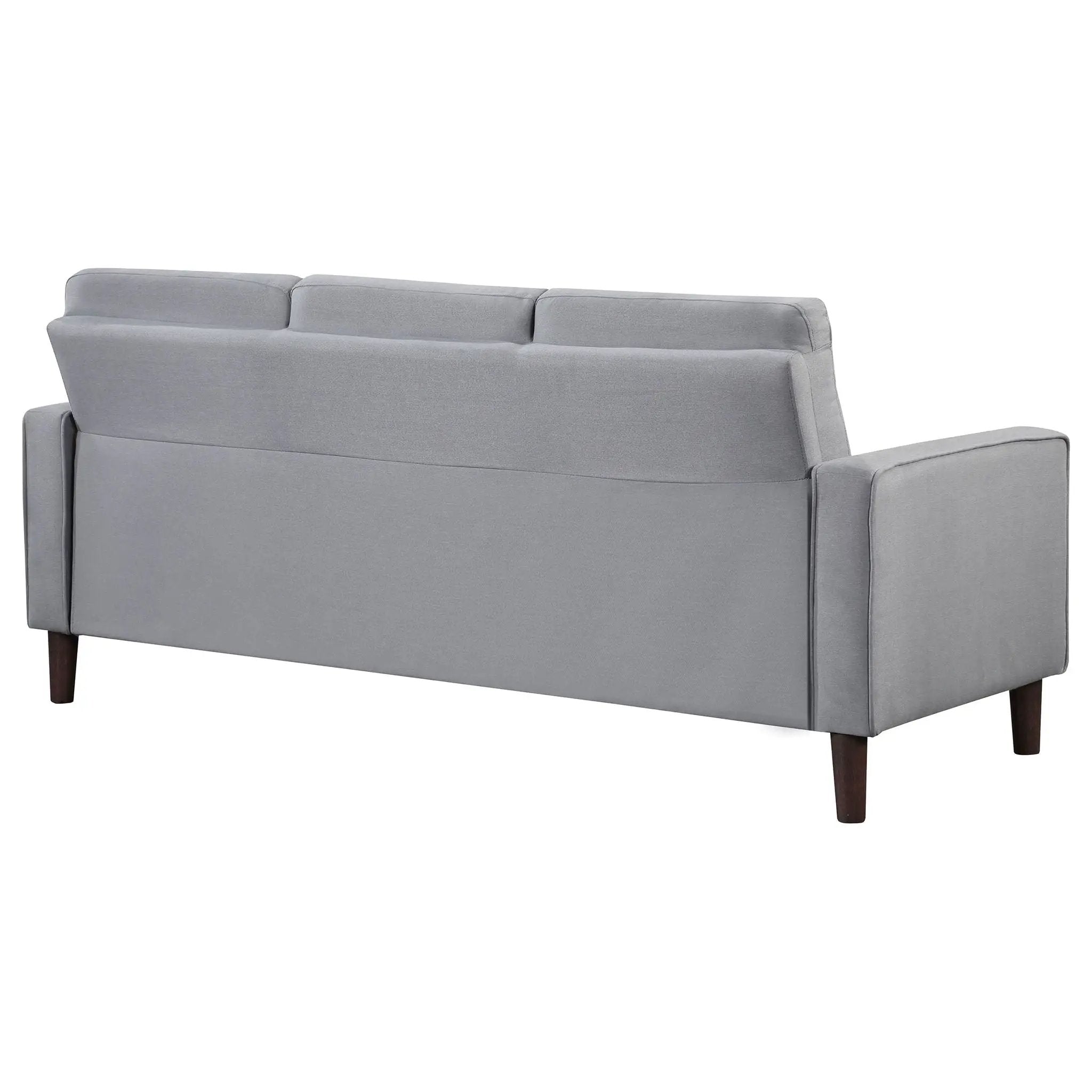 Bowen Upholstered Track Arm Tufted Sofa Grey by Unique Piece Furniture