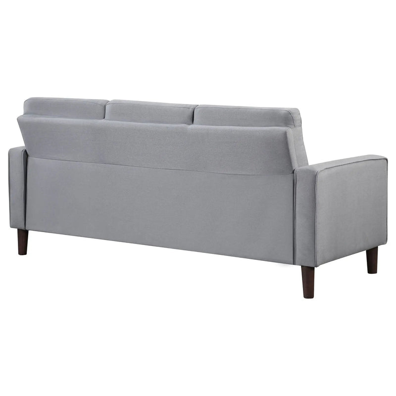 Bowen Upholstered Track Arm Tufted Sofa Grey by Unique Piece Furniture