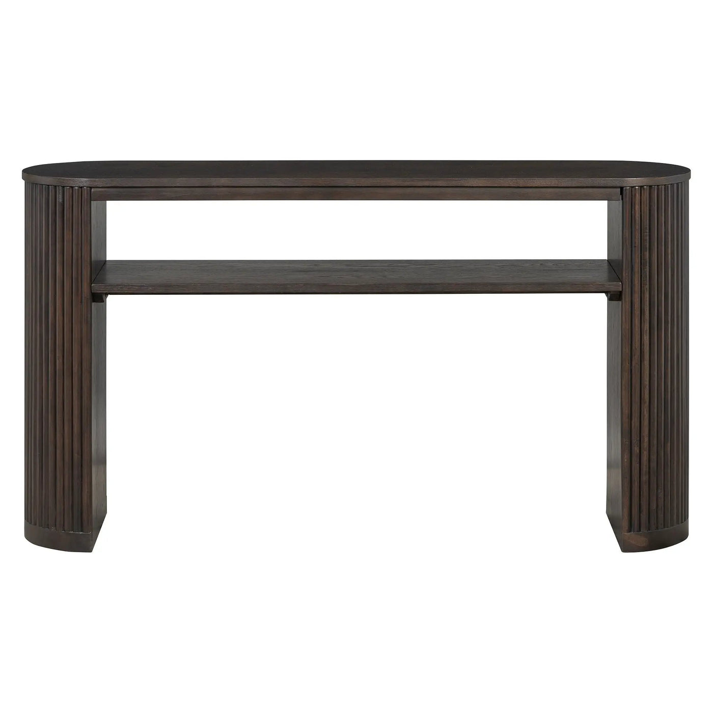 Console Table With Fluted Legs, Open Shelf by HouseOfZazla