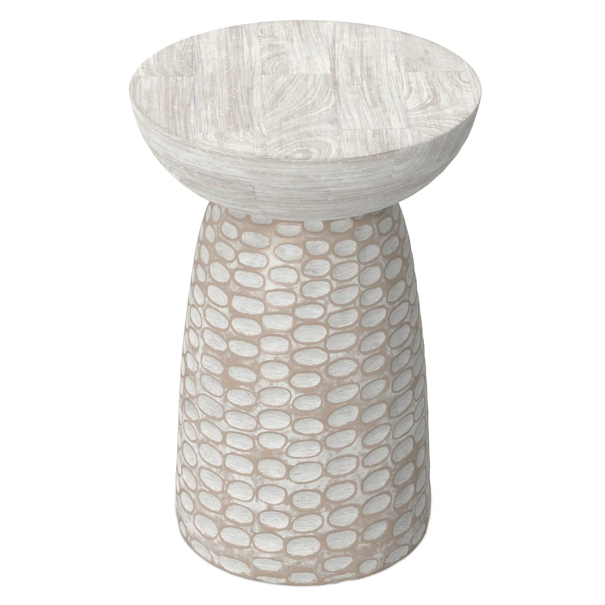 Boyd - Accent Table - White Wash by HouseOfZazla