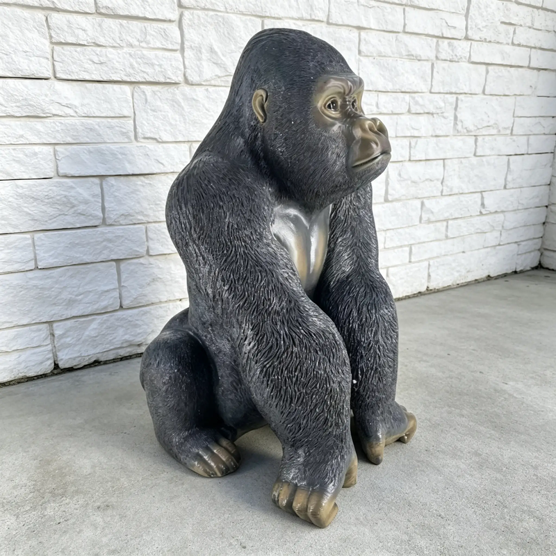 Realistic Silverback Gorilla Figurine by HouseOfZazla