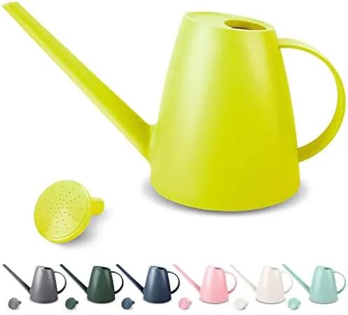 Watering Can for Indoor Plants, Small Watering Cans for House Plant Garden Flower, Long Spout Water Can for Outdoor Watering Plants 1. 8L 1/2 Gallon (Yellow) by GreenHaven Gardens