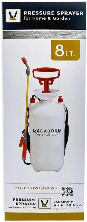Vagabond Oil & Paint, Co - Premium 8 Liter Low-Pressure Pump-Sprayer by GreenHaven Gardens