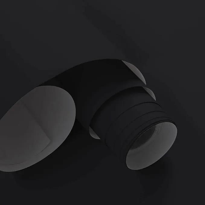 Dimoon 236''x15.7'' Black Skin Peel and Stick Wallpaper Contact Paper Modern Self Adhesive Wall Paper Removable Renter Friendly Textured Solid Color Cabinet Vinyl Roll (236''x15.7'',Black Skin) by GreenHaven Gardens