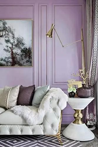 Dimoon 118''x17.7'' Purple Peel and Stick Wallpaper Contact Paper Modern Self Adhesive Wall Paper Removable Renter Friendly Textured Solid Color Shelf Cabinet Vinyl Roll (118''x17.7'',Purple) by GreenHaven Gardens