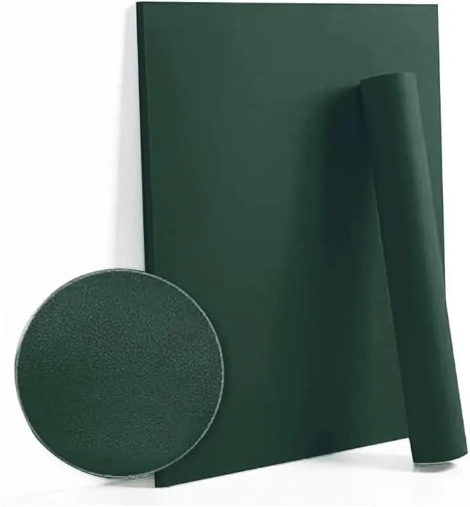 Dimoon 394''x17.7'' Dark Green Peel and Stick Wallpaper Contact Paper Modern Self Adhesive Wall Paper Removable Renter Friendly Textured Solid Color Cabinet Vinyl Roll (394''x17.7'',Emerald Dark) by GreenHaven Gardens