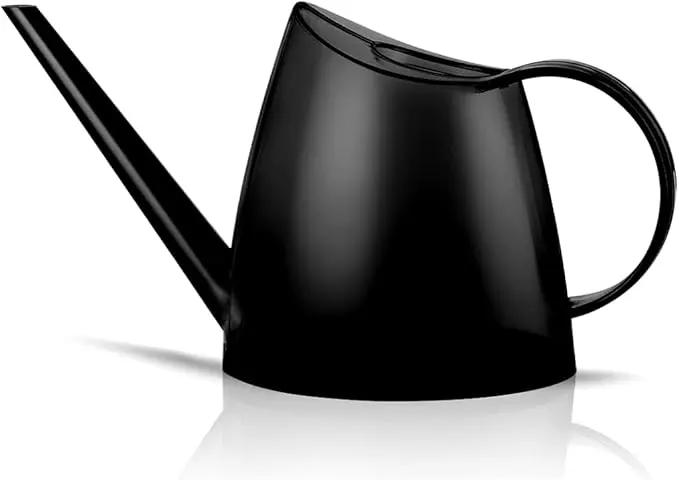 WhaleLife Indoor Watering Can for House Bonsai Plants (1.4L, Black) by GreenHaven Gardens