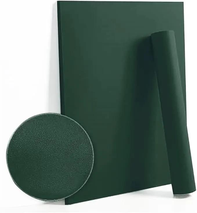 Dimoon 110''x17.7'' Dark Green Peel and Stick Wallpaper Contact Paper Modern Self Adhesive Wall Paper Removable Renter Friendly Textured Solid Color Cabinet Vinyl Roll (110''x17.7'',Emerald Dark) by GreenHaven Gardens