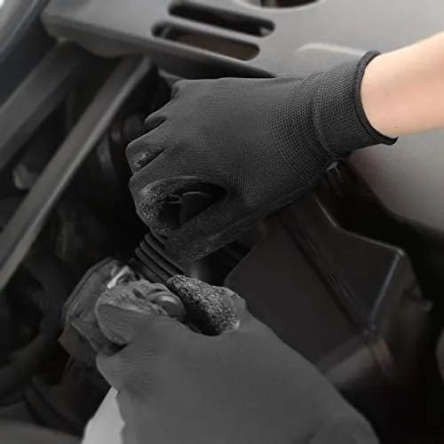Evridwear Crinkle Latex Rubber Hand Coated Safety Work Gloves for Men Women General Multi Use Construction Warehouse Gardening Assembly Landscaping (L-Size) 120 Pairs Pack by GreenHaven Gardens
