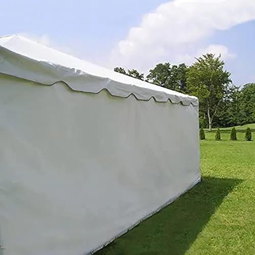 20' x 40' Economy Sidewall Kit for Canopy Tent, Complete Set of (6) White 20' Side Walls for 7' Foot Height Party Frame and Outdoor Canopy Pole Tents, Tent Not Included by GreenHaven Gardens