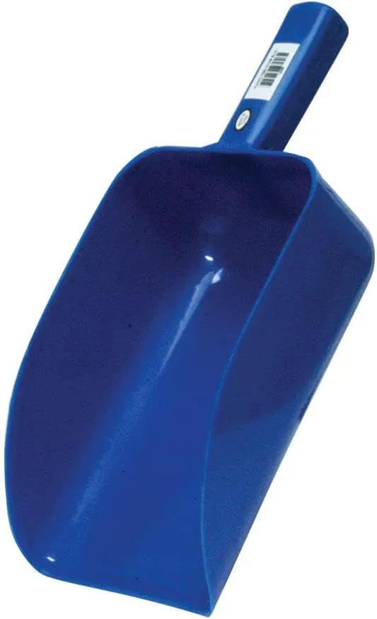 Jeffers Feed Scoop for Horses, Livestock, Pets, Chickens, Goats – 5 Pint 2.5 Quart Heavy-Duty Plastic Grain Scoop – Durable Farm Tool for Animal Feed, Barn, Stable, Garden, Dog Food - Blue by GreenHaven Gardens