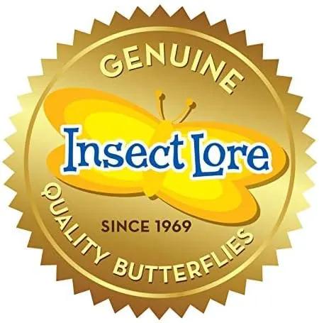 Insect Lore Butterfly Garden Kit – 10 Live Caterpillars, Habitat, STEM Journal, 2 Chrys-a-lid Holding Logs & Feeder – Grow & Release Painted Lady Butterflies – Educational Science Toy by GreenHaven Gardens