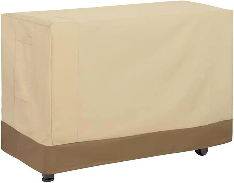 52 Inch Outdoor Prep Table Cover for Keter Unity XL Portable Outdoor Storage Cabinet Heavy Duty Waterproof BBQ Grill Prep Table Cover Patio Bar Cooking Cart, Beige by GreenHaven Gardens