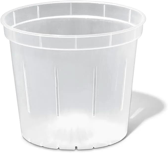 rePotme 3 inch Orchid Pot 3 Pack - Slotted Orchid Pots with Holes for Repotting (Crystal Clear) by GreenHaven Gardens