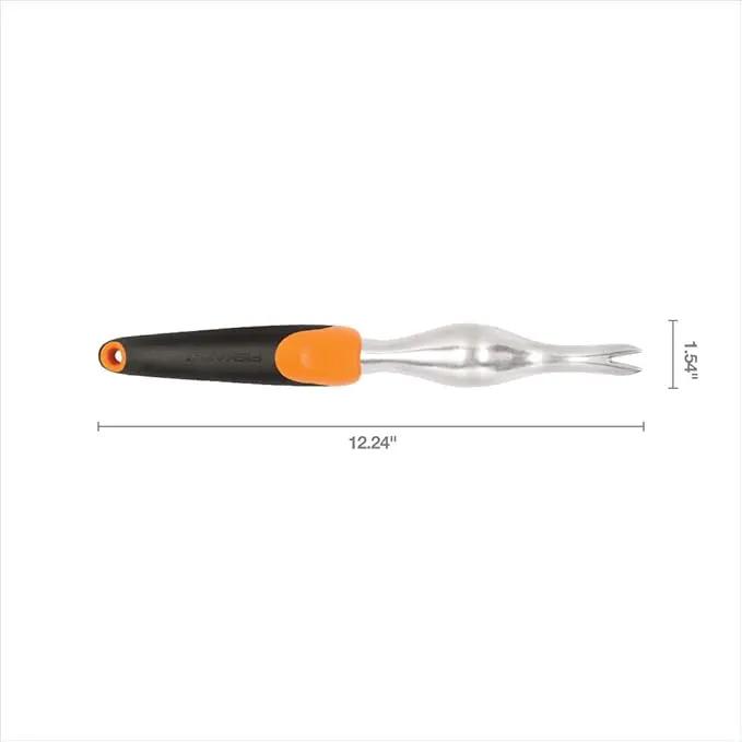 Fiskars Ergo Weeder Tool for Weeding, Heavy Duty Gardening Hand Tool with Ergonomic Handle and Hanging Hole for Storage, Remove Weeds and Roots like Dandelions and Thistles by GreenHaven Gardens