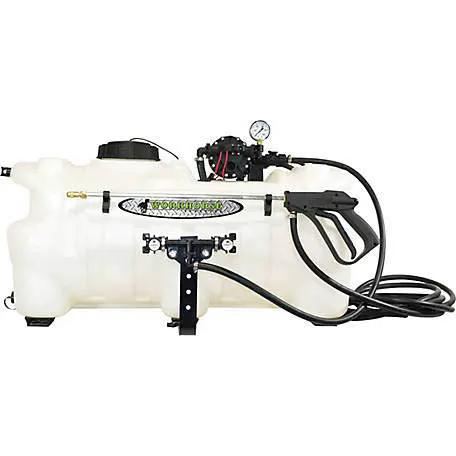 Workhorse ATV25BL 25 Gallon Boomless Sprayer [White] Adjustable Spray Nozzle - 24 ft. Coverage ATV Sprayer for Tree Lines, Fenced Areas, Ditches by GreenHaven Gardens