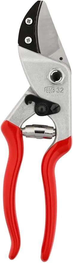 Felco F32 Pruning Shears – 8.3" Garden Clippers with Anvil Blade for Woody Stems | Hand Pruners for Gardening | Garden Tool Cutter with Forged Aluminum Handle, Rubber Grip, Precision Swiss Performance by GreenHaven Gardens