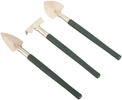 Edward Tools Fairy Garden Tool Set - Stainless Steel rake, Trowel and Transplanter - Bonsai Tools - Perfect Size for manicuring Succulents, Fairy Garden or Bonsai - Rust Proof by GreenHaven Gardens