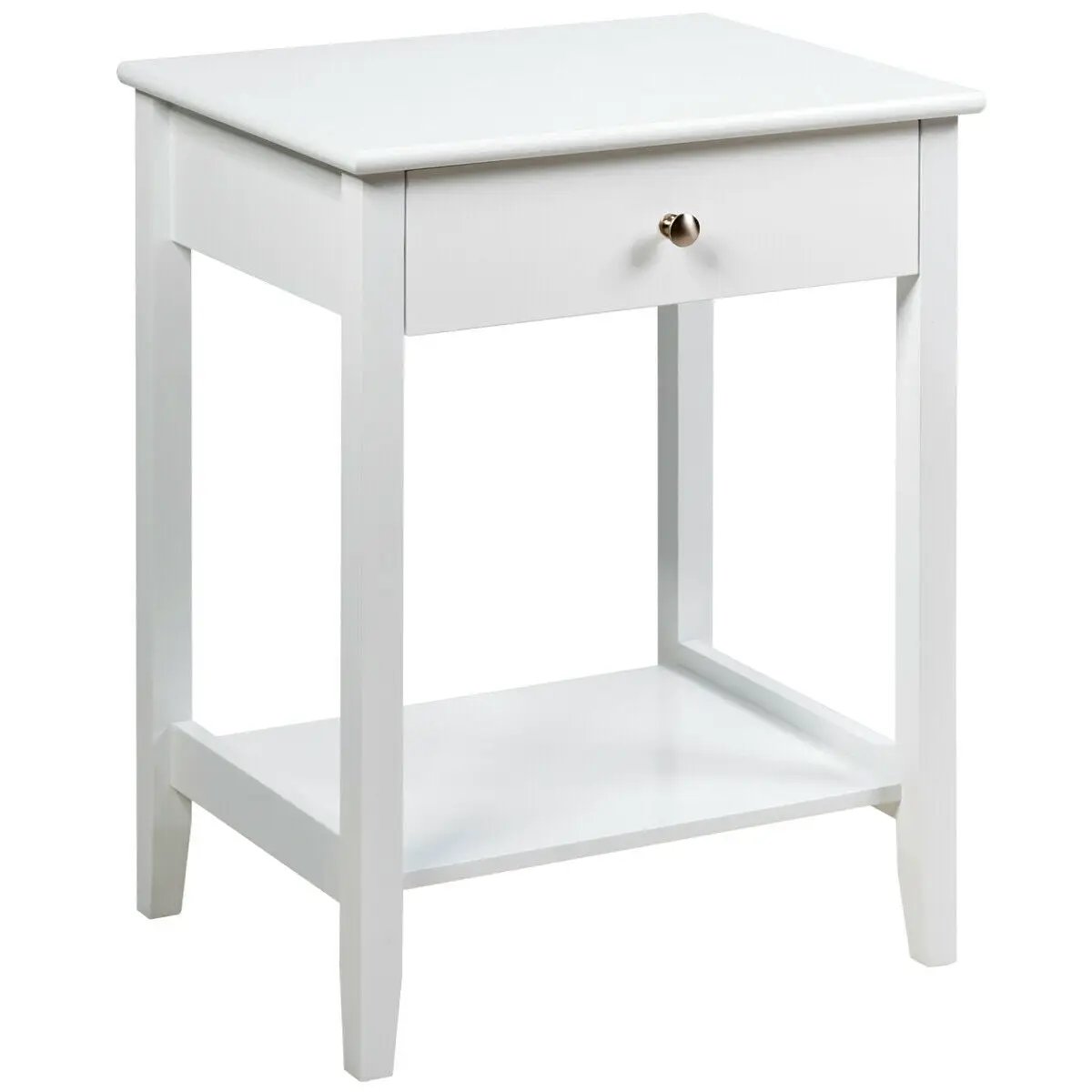 Wooden Nightstand End Table Storage Display by DirectDeals