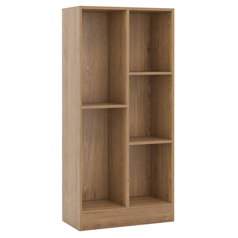 41 Inches 5-Cube Floor Bookcase with 2 Anti-Tipping Kits by DirectDeals