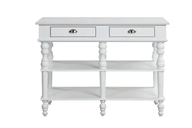 Rorratt - Kitchen Island - Marble Top & White by Unique Piece Furniture