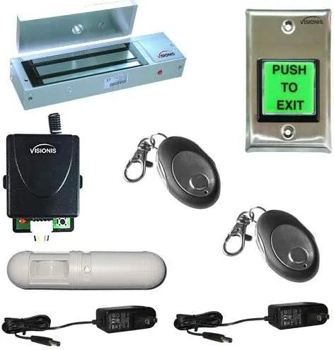 Visionis FPC-5356 One Door Access Control Outswinging Door 1200lbs Electromagnetic Lock kit with Wireless Receiver Remote and PIR Kit by GreenHaven Gardens