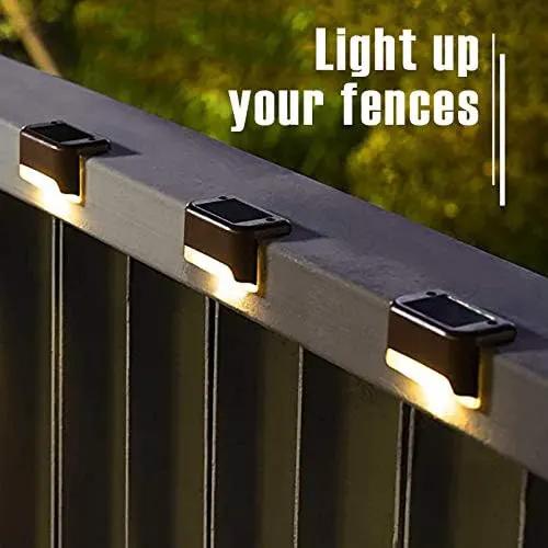 GIGALUMI Led Solar Deck Lights, 16 Pack Waterproof for Outdoor Stairs, Step, Fence, Railing, Yard and Patio (Warm White) by GreenHaven Gardens